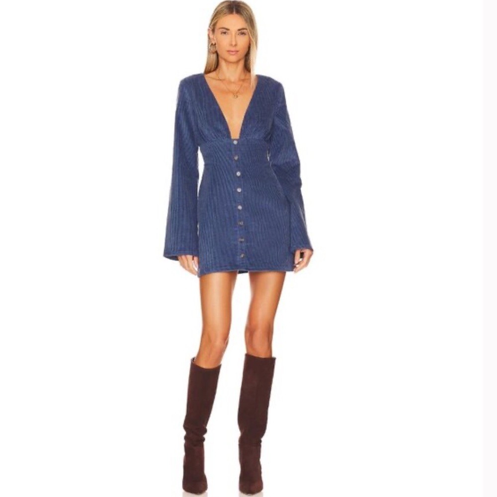 Cardella Mini Dress in Vintage Blue
HOUSE OF HARLOW 1960